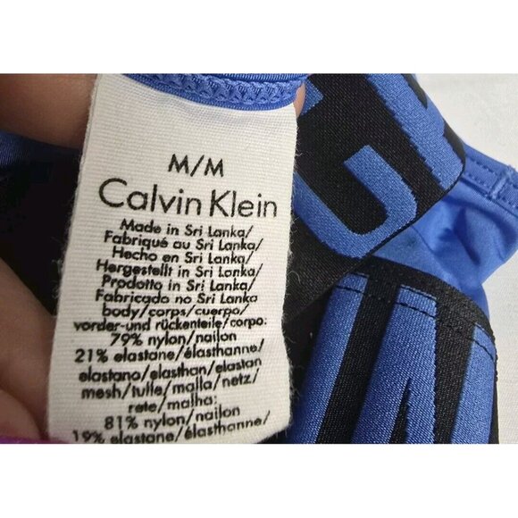 Calvin Klein Women's Intense Power Racerback Bralette Blue Size M - Picture 9 of 10